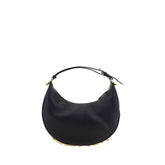 Fendi Black Calf Leather Bos Taurus Shoulder Bag